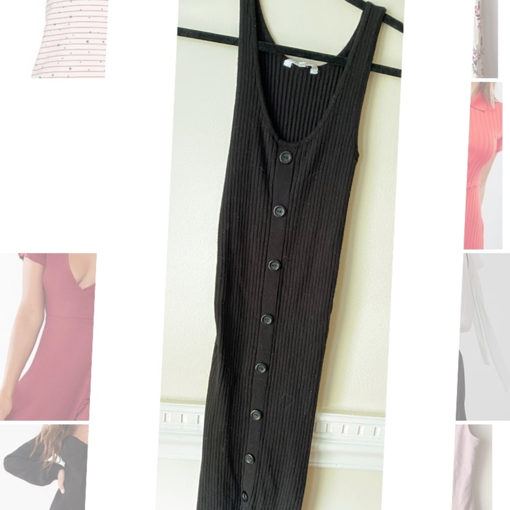 Ribbed Midi Dress